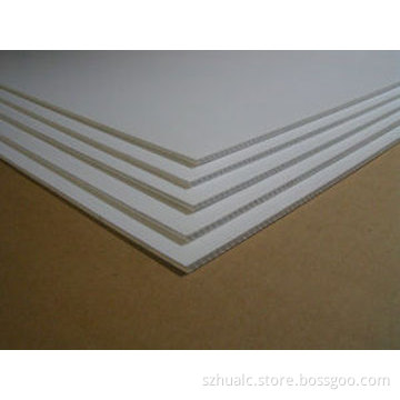 White hollow board carton